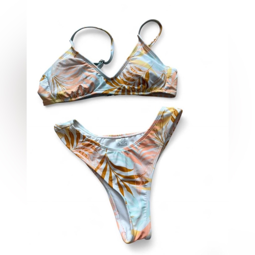 Wild Fable Bikini Set with Tropical Print